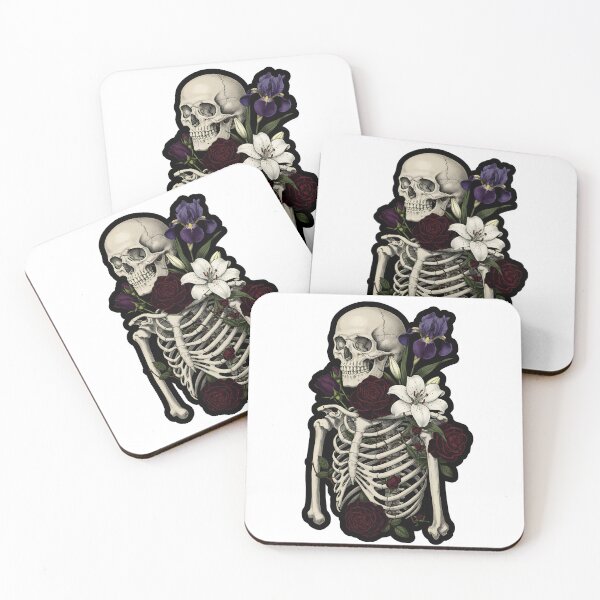 Item preview, Skeleton Botanical Art Print designed and sold by FitEnvy.