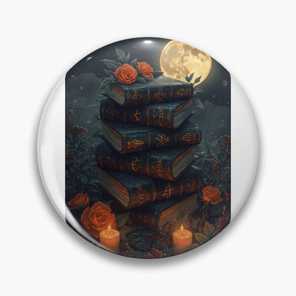Aperçu de l'œuvre Soirée livres Halloween pleine lune créée et vendue par The Dream Lab.