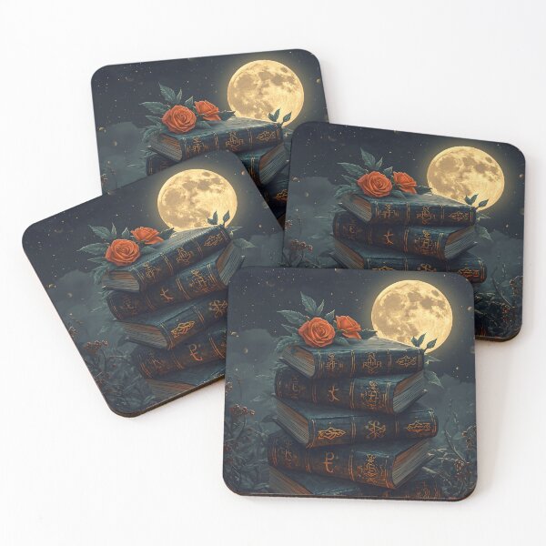Item preview, Libros noche halloween luna llena designed and sold by The Dream Lab.