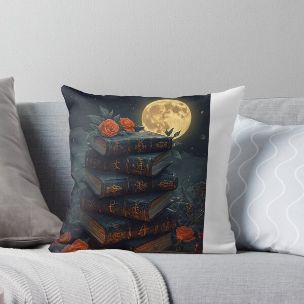 Item preview, Books night Halloween full moon designed and sold by The Dream Lab.
