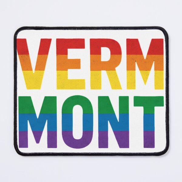Item preview, Vermont Pride Rainbow Text - LGBTQ+ State Pride Design for Equality and Love designed and sold by WarFX Designs.