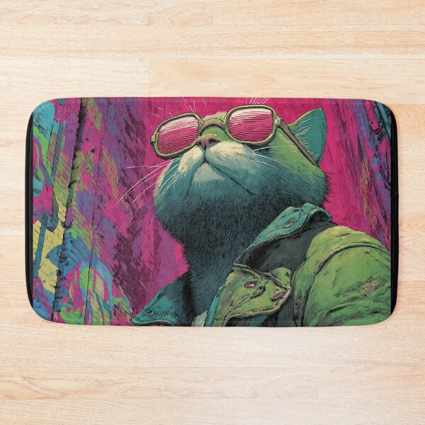 Item preview, Cool cat in 90s street style comic look designed and sold by Meiersbeste.