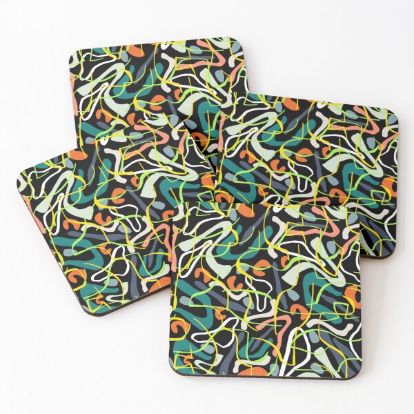 Item preview, Doodle paint splash pattern  designed and sold by BritishDelights.