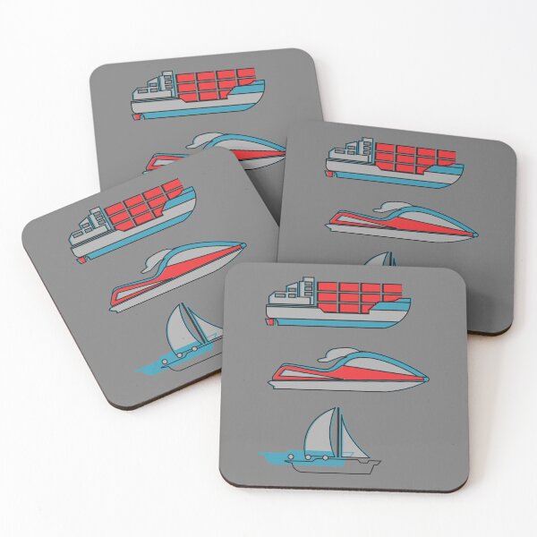Item preview, Sailboat Jet Ski Wave Runner Ship Boat Orange Blue designed and sold by ChristinasMess.