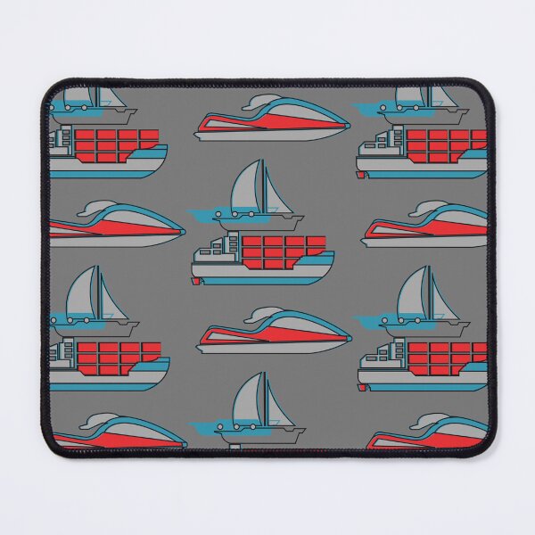 Item preview, Sailboat Jet Ski Wave Runner Ship Boat Orange Blue designed and sold by ChristinasMess.