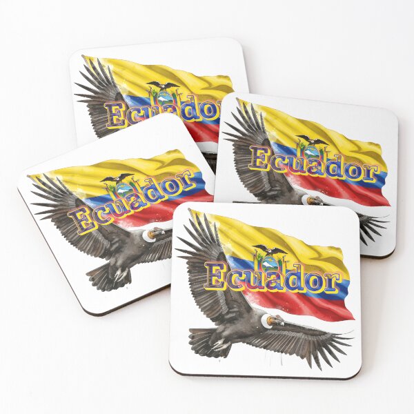 Item preview, Bold Andean Condor Flying with Ecuador Flag in the Background designed and sold by DormDrip.