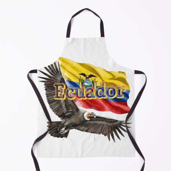 Item preview, Bold Andean Condor Flying with Ecuador Flag in the Background designed and sold by DormDrip.