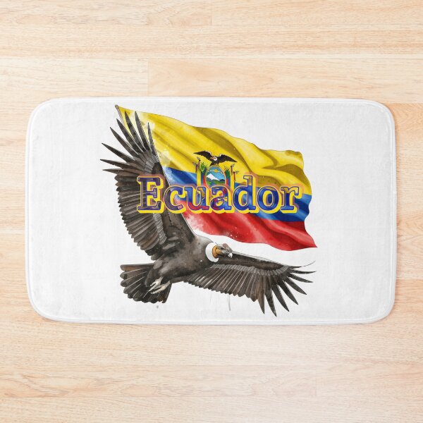 Item preview, Bold Andean Condor Flying with Ecuador Flag in the Background designed and sold by DormDrip.