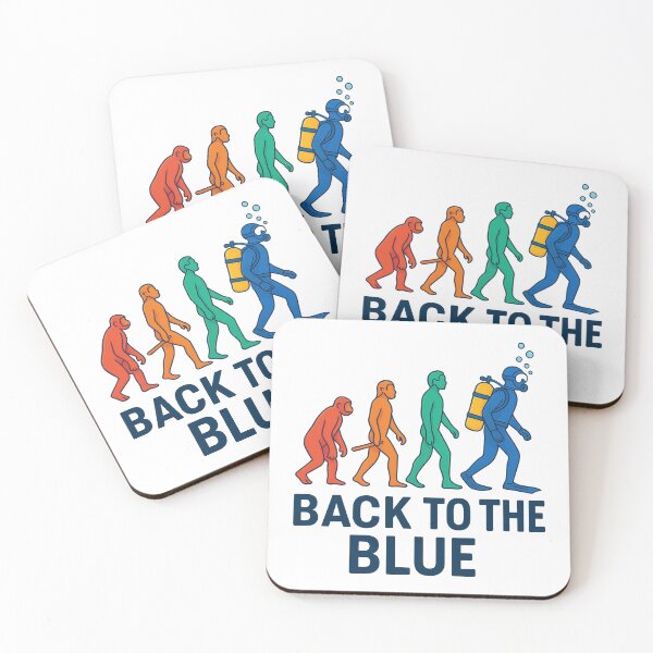 Item preview, Back to the Blue - Funny Scuba Diving Evolution Design | Ocean Lover Gift for Divers, Marine Life Fans & Underwater Adventure Style designed and sold by inkoutninja.