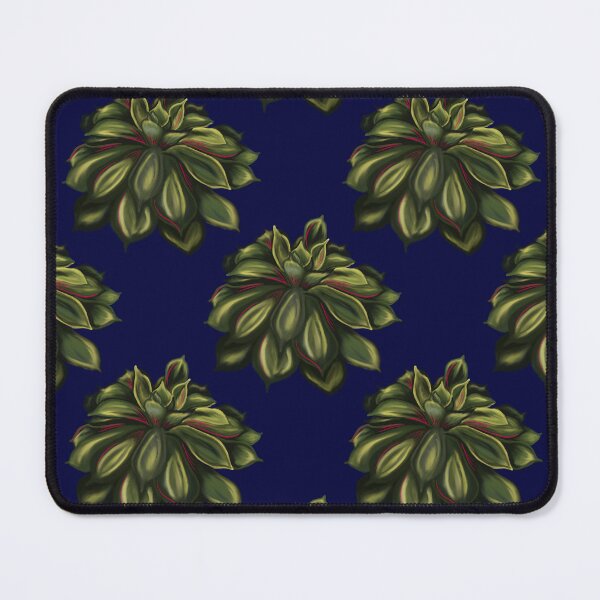 Item preview, Mexican Snowball Succulent-Pattern-Navy designed and sold by deblevart.