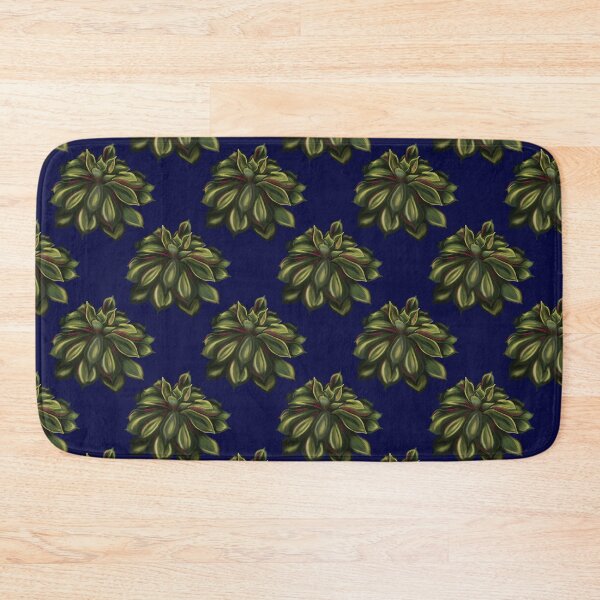 Item preview, Mexican Snowball Succulent-Pattern-Navy designed and sold by deblevart.