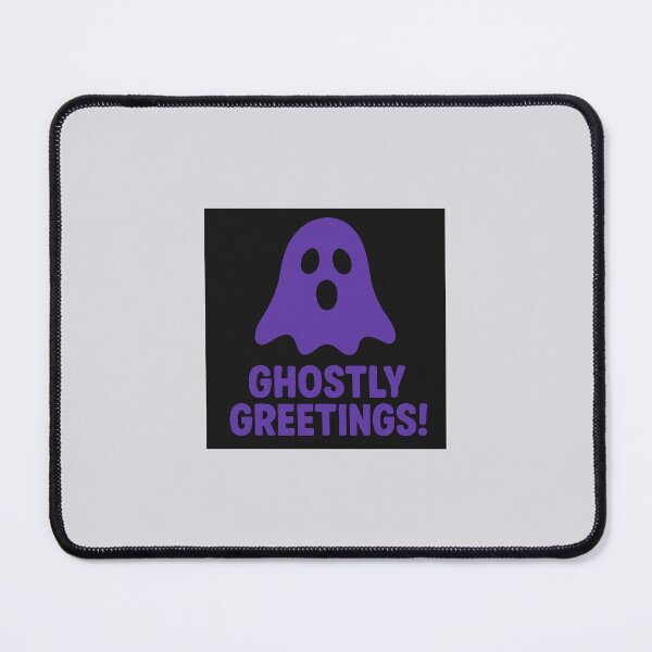 Item preview, Ghostly Greetings – Purple Ghost Face designed and sold by Novel Works Studio.