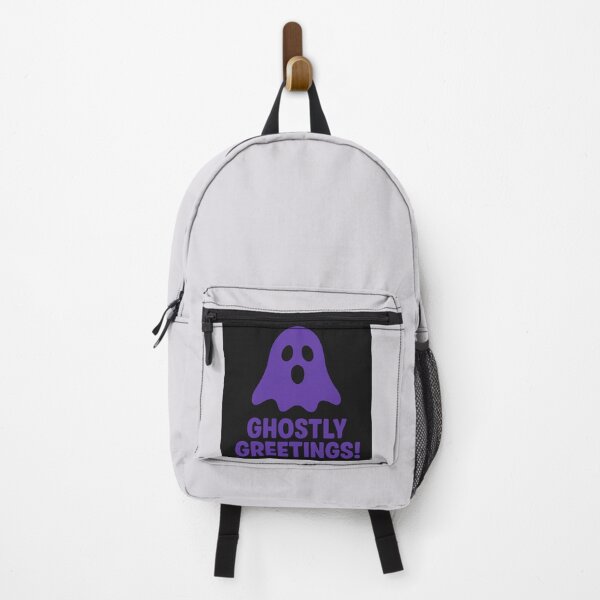 Item preview, Ghostly Greetings – Purple Ghost Face designed and sold by Novel Works Studio.