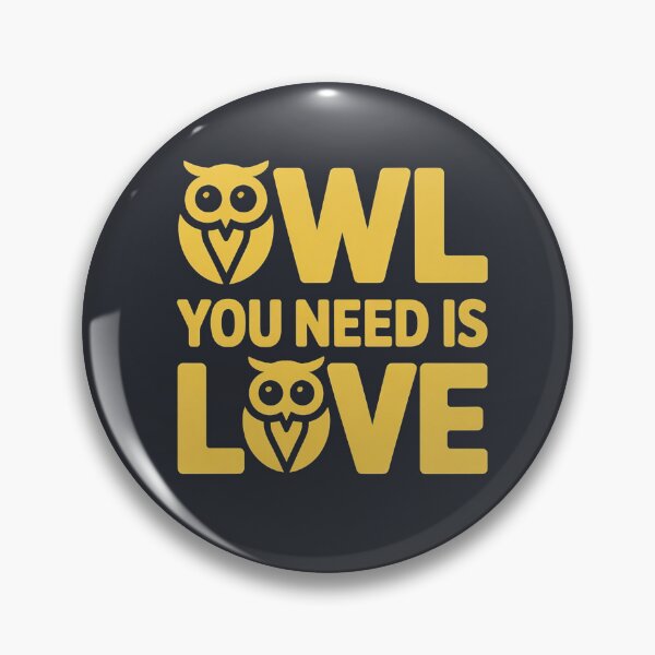 Item preview, Owl You Need Is Love – Cute Owl Positive Vibes designed and sold by HolisticFurArt.