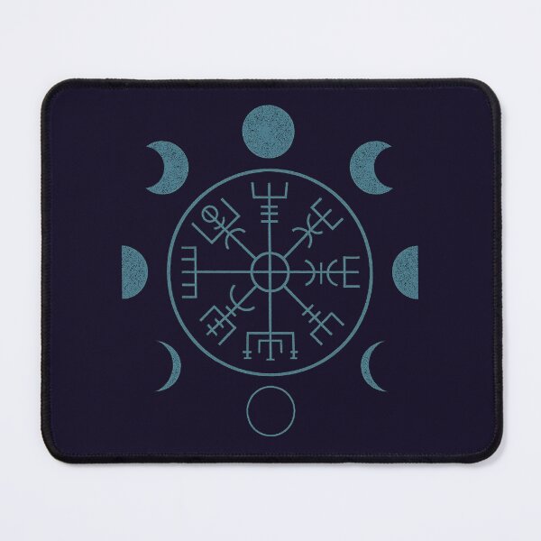 Item preview, Vegvísir Moon Phases – Compass of the Cosmos designed and sold by DreamMachine69.