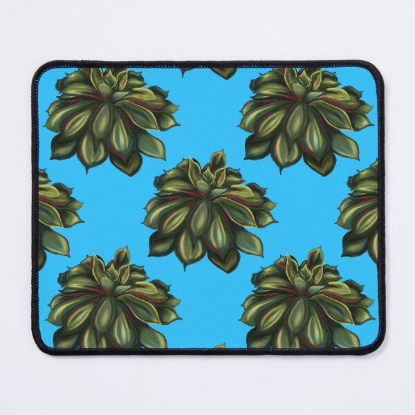 Item preview, Mexican Snowball Succulent-Pattern-Light Blue designed and sold by deblevart.