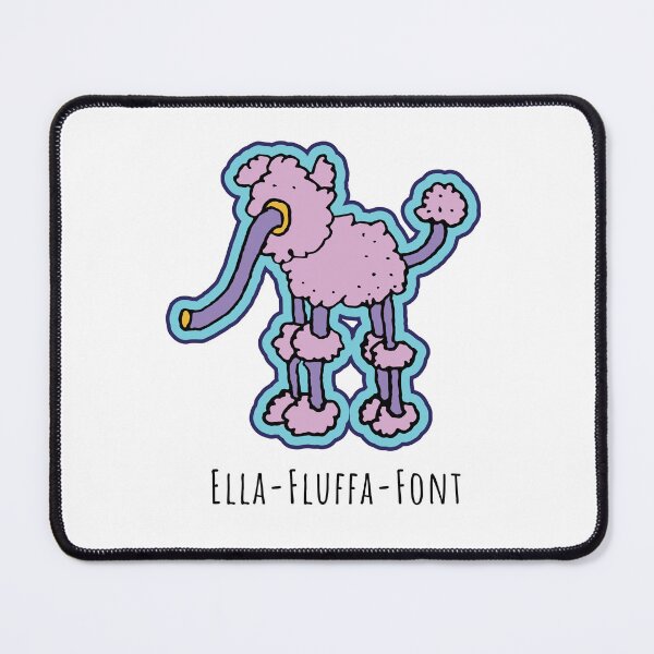Item preview, Ella-Fluffa-Font designed and sold by That David Sutton.