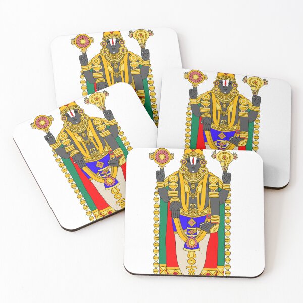 Item preview, Tirupati Balaji Digital Painting | Lord Venkateswara Artwork | Hindu Temple Devotional Wall Art designed and sold by Harshit_Digital_Arts.