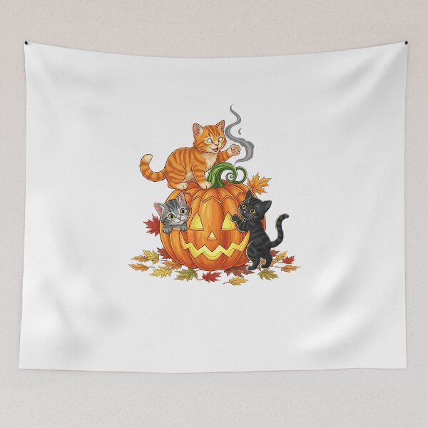 Item preview, Cute Cat Pumpkin Halloween Spooky Season Vintage Men Women   designed and sold by cawtoon.