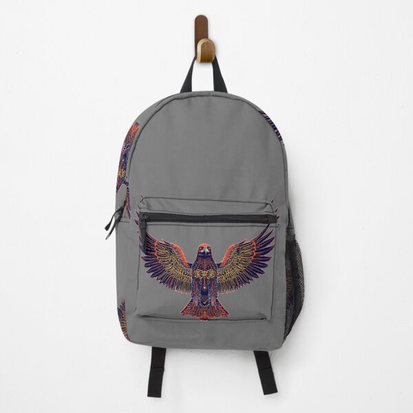 Item preview, Bald Eagle – Neon Purple, Orange & Yellow Illustration with Extended Wings designed and sold by Naturalite19.