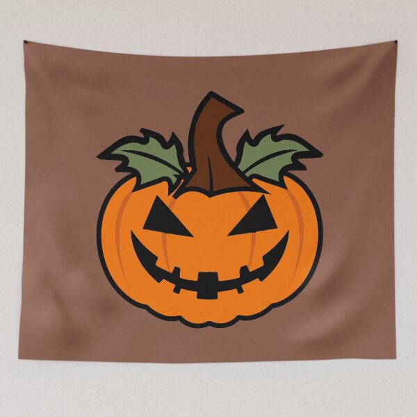 Item preview, Halloween Jack o Lantern Vector Illustration Icon Bright Orange Pumpkin with Sinister Face designed and sold by AtonuHaque.
