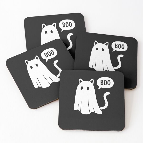 Item preview, Ghost Cat Boo Funny Halloween Animal Pet designed and sold by cawtoon.