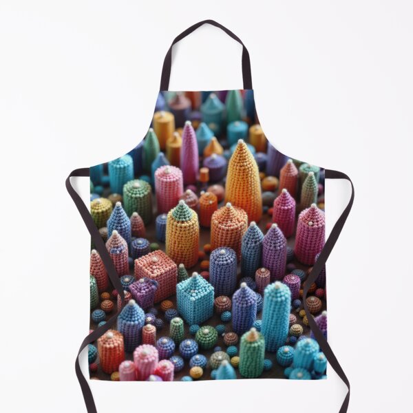 Item preview, Intricate Beaded Miniature World: A Vibrant Textured Landscape designed and sold by RudArtAI.