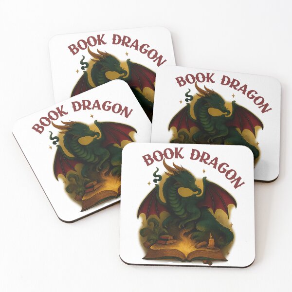Item preview, Book Dragon Fantasy Illustration Art designed and sold by CottonandQuill.