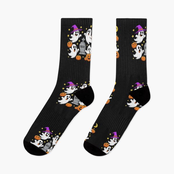 Item preview, Halloween Black Cats Ghosts designed and sold by cawtoon.
