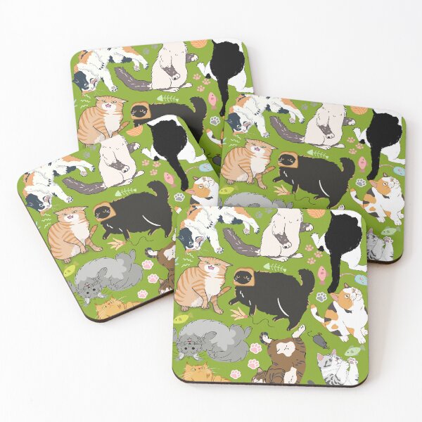 Item preview, Cute Cat Pattern designed and sold by MadMadamMeg.