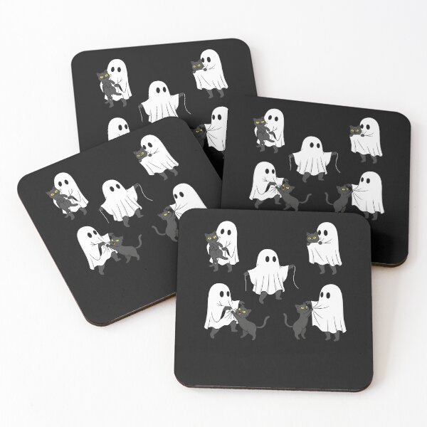 Item preview, Halloween Ghost Cat Shirts for Women Cat Lovers  designed and sold by cawtoon.