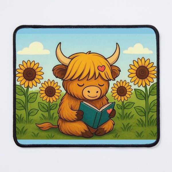 Item preview, Bonnie: The Highland Cow Who Loves Sunflowers designed and sold by PeodeesCrazy.