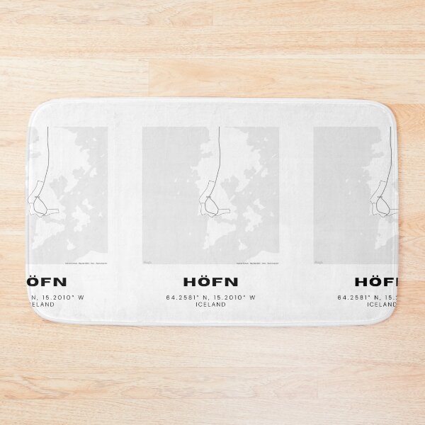 Item preview, Höfn Iceland Minimalist Map Design designed and sold by RM-Journey.