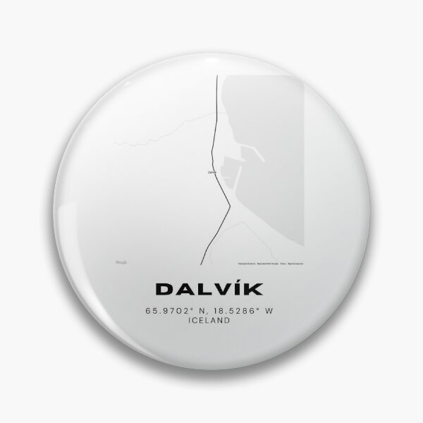 Artikelvorschau, Dalvík Island Minimalistischer Kartendruck entworfen und verkauft von RM-Journey.