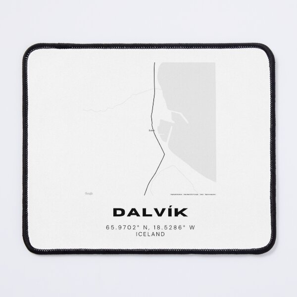 Item preview, Dalvík Iceland Minimalist Map Print designed and sold by RM-Journey.