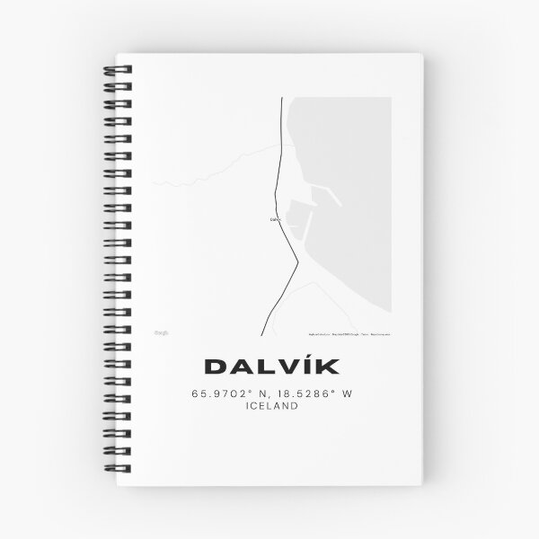 Item preview, Dalvík Iceland Minimalist Map Print designed and sold by RM-Journey.