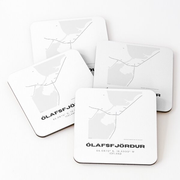 Item preview, Ólafsfjörður Iceland Minimalist Map Artwork designed and sold by RM-Journey.