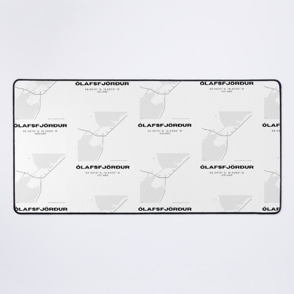 Item preview, Ólafsfjörður Iceland Minimalist Map Artwork designed and sold by RM-Journey.
