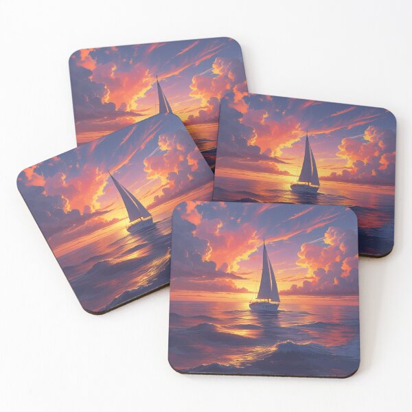Item preview, Sailing at Sunset designed and sold by RisingWolfStudio.