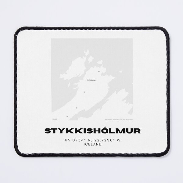 Item preview, Stykkishólmur Iceland Minimalist Map Design designed and sold by RM-Journey.