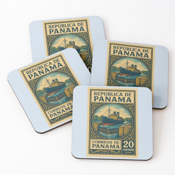 Item preview, Vintage Panama Postage Stamp – Panama Canal Design designed and sold by Travellerz.