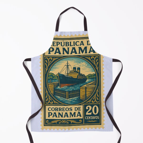 Item preview, Vintage Panama Postage Stamp – Panama Canal Design designed and sold by Travellerz.