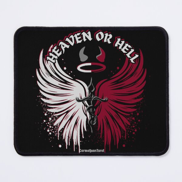 Item preview, Heaven or Hell Fallen Angel Lucifer Morningstar Dark Fantasy Art designed and sold by CarmaQuanTarot.