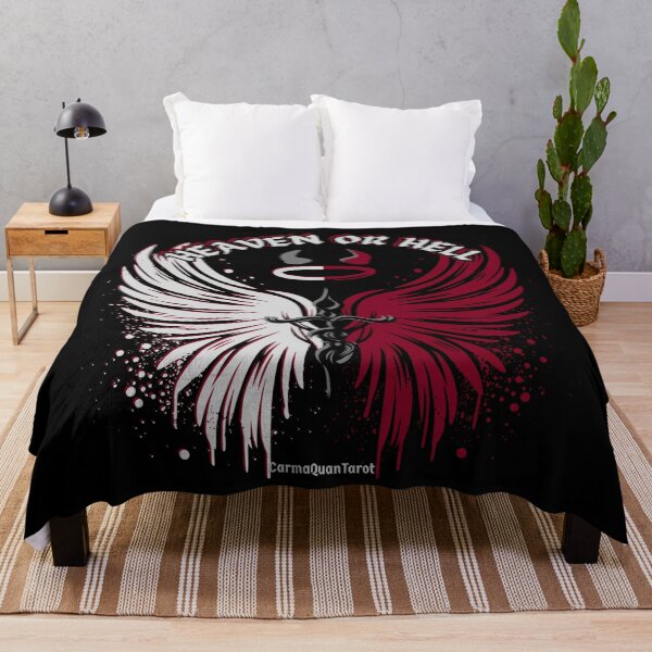 Item preview, Heaven or Hell Fallen Angel Lucifer Morningstar Dark Fantasy Art designed and sold by CarmaQuanTarot.