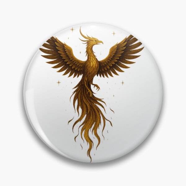 Item preview, Golden Phoenix Rising – Luxurious Mythical Bird Graphic T-Shirt designed and sold by Passmr.