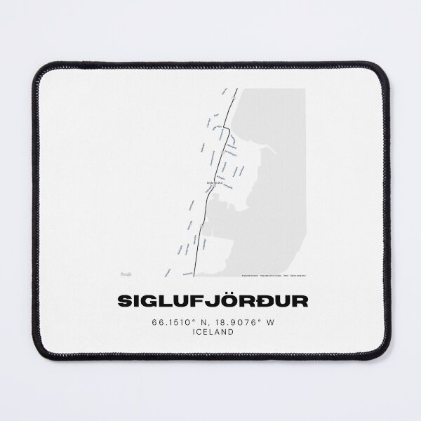 Item preview, Siglufjörður Iceland Minimalist Map Print designed and sold by RM-Journey.