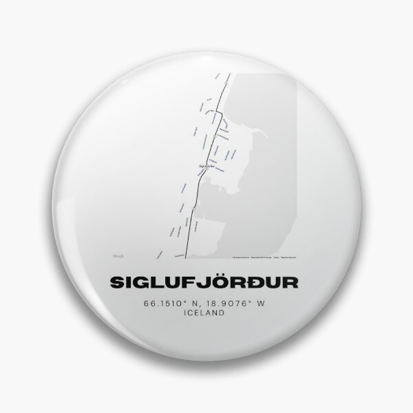 Artikelvorschau, Siglufjörður Island Minimalistischer Kartendruck entworfen und verkauft von RM-Journey.