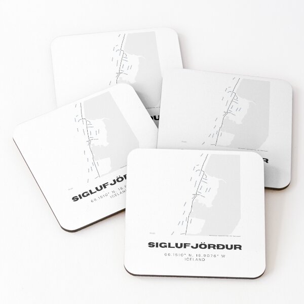 Item preview, Siglufjörður Iceland Minimalist Map Print designed and sold by RM-Journey.