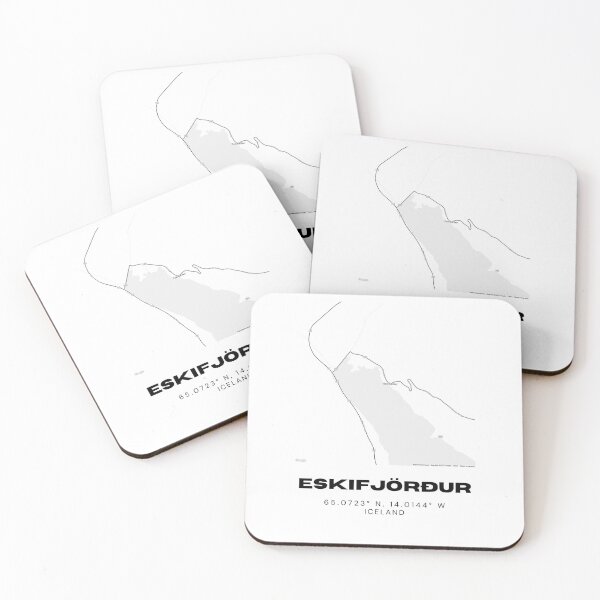 Item preview, Eskifjörður Iceland Minimalist Map Artwork designed and sold by RM-Journey.