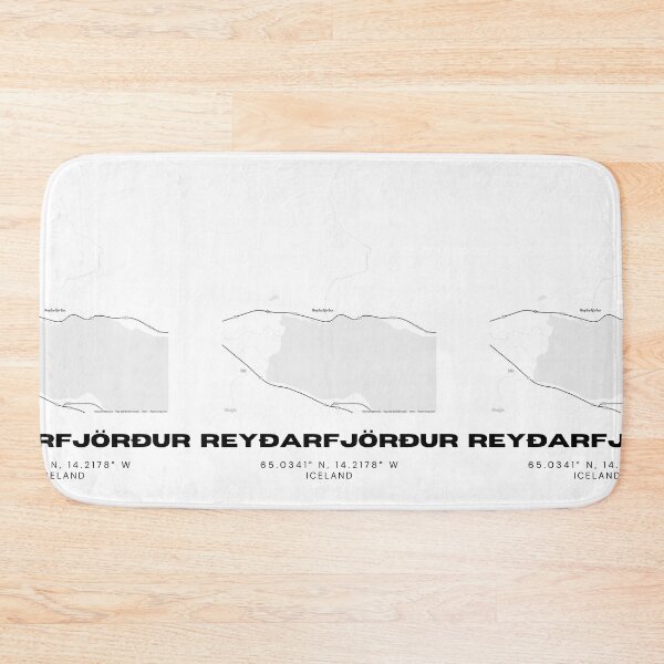 Item preview, Reyðarfjörður Iceland Minimalist Map Poster designed and sold by RM-Journey.